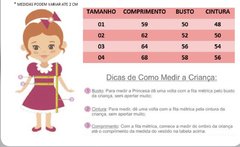 Vestido Realeza rosa e dourado - Belli Empório Infantil