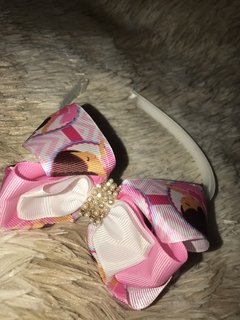 Tiara bailarina branca e rosa - comprar online