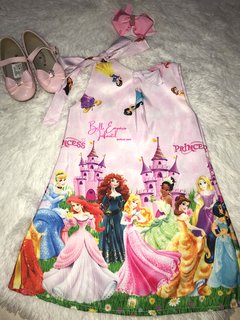 Vestido trapézio princesas da Disney 02 - comprar online