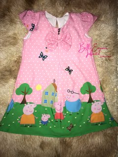 Vestido trapézio Peppa pig na internet