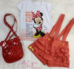 Conjunto Minnie coral