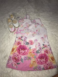 Vestido trapézio floral 07 - comprar online