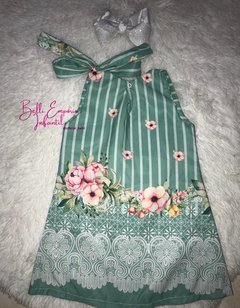 Vestido trapézio floral 02 - comprar online