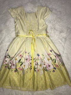 Vestido Jardim floral amarelo