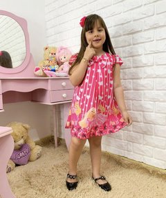 Vestido trapézio Barbie Girl