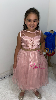 Vestido Gisele Rosê - Belli Empório Infantil