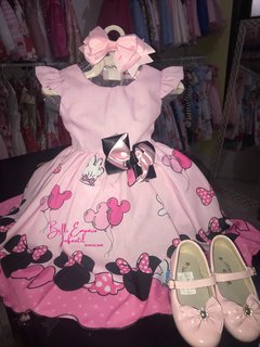 Vestido Minnie rosa luxos - comprar online