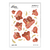 Plancha de stickers - Red flowers