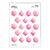 Plancha de stickers - Dados D20 - Colores en internet