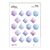 Plancha de stickers - Dados D20 - Colores - comprar online