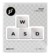 Sticker vinilo - Teclado WASD