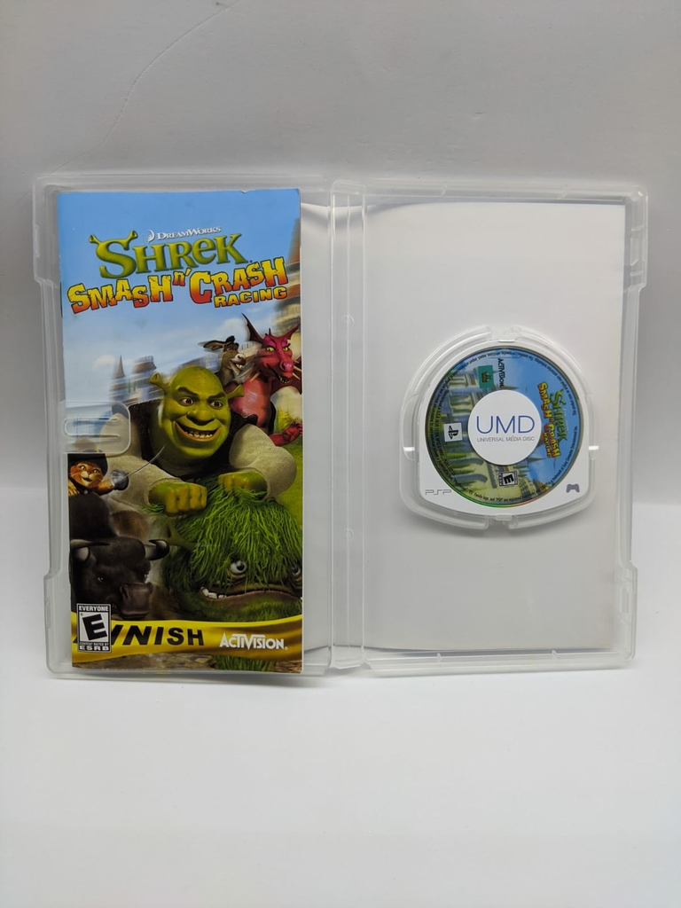 Jogo Shrek smash n' crash racing psp original