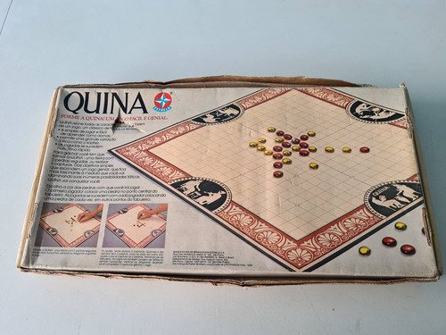 Jogo Quina Estrela Anos 80 Para 2 Ou 4 Jogadores Completo