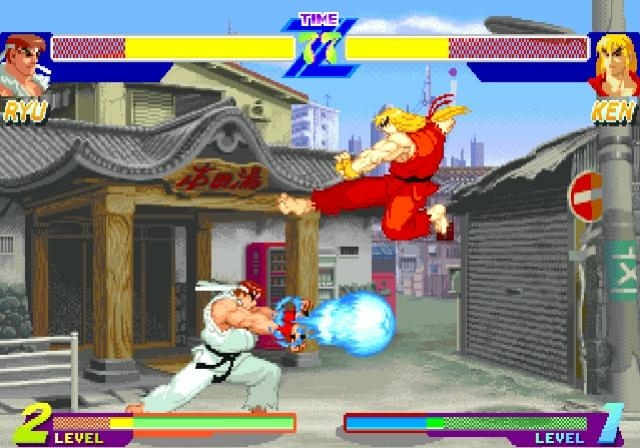 Jogue Street Fighter Alpha: Warriors Dreams, um jogo de Street fighter