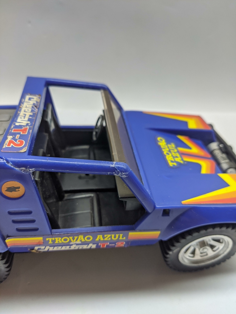 Caminhão Antigo Glasslite Trovão Azul Carrinho Brinquedo Coleção