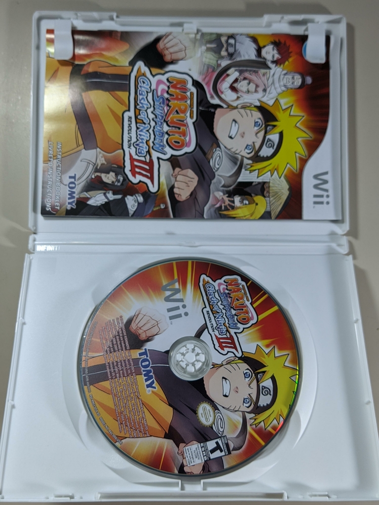 Naruto Shippuden: Clash of Ninja Revolution 3 Wii Box Art Cover by