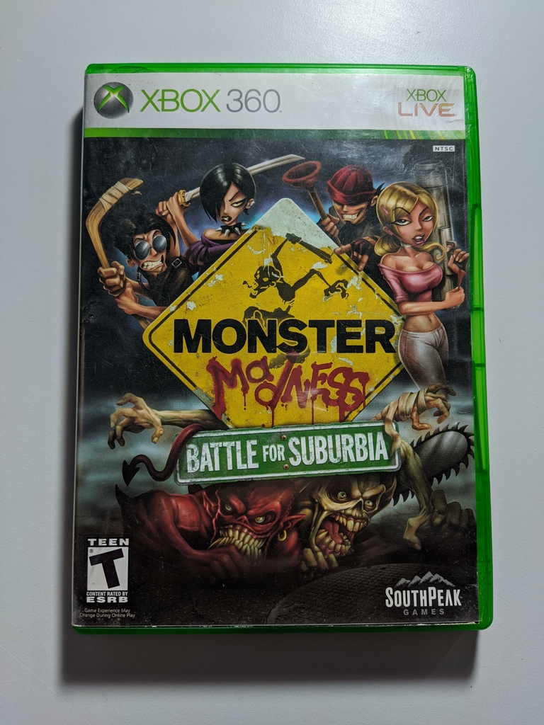 Jogo monster madness battle for suburbia Xbox 360 original