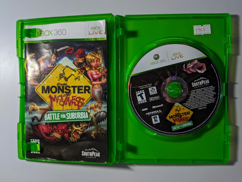 Jogo monster madness battle for suburbia Xbox 360 original