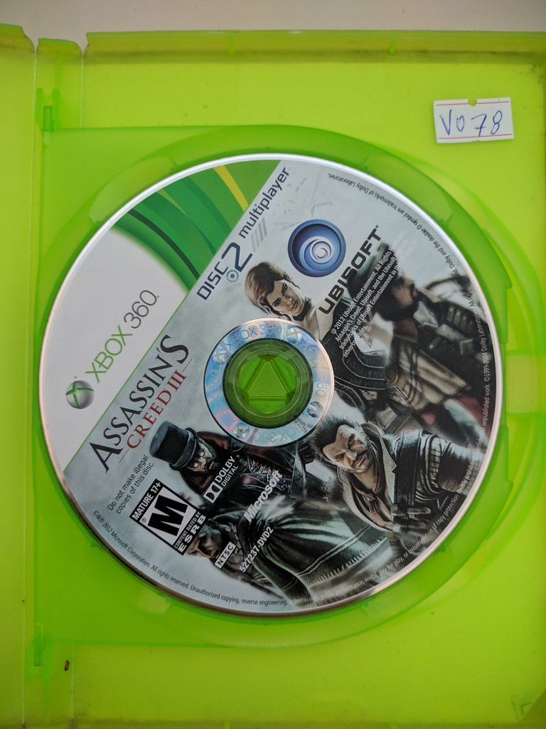 jogo assassin's creed 3 Xbox 360 apenas disco 2