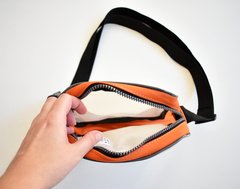 Shoulder bag - Branco e Laranja - comprar online