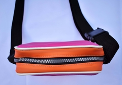 Shoulder bag - Rosa e Laranja - comprar online