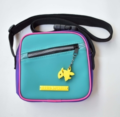 Shoulder bag - Turquesa e Roxo