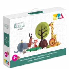Quebra-Cabeça 3D Animais da Savana - comprar online