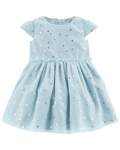 VESTIDO DE TULE AZUL CARTER'S