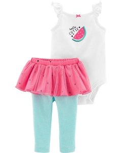 Conjunto Carter's Tutu Bunny & Watermelon