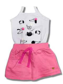 Conjuntinho feminino Dog Pink