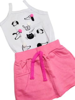 Conjuntinho feminino Dog Pink - comprar online