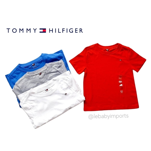 Camisa Polo listrada vermelha Tommy Hilfiger Original Baby