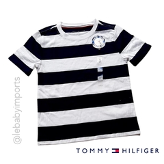 Camiseta Tommy Hilfiger listrada Original Kids