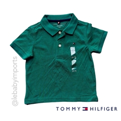 Camisa Polo verde -Tommy Hilfiger Original Kids