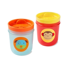 Kit Copo De Treinamento Skip Hop Zoo Cachorro & Macaco 207 ML