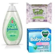 Kit Resfriado - Vapor Bath Soothing 400ml + Vick Baby Rub 50ml + Lenços Umedecidos Natural Saline Boogie Wipes .