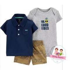 Conjunto carter’s 3 peças - good vibes