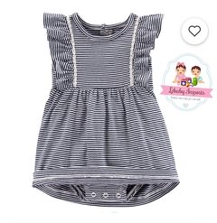 VESTIDO COM CARDIGAN DE BOLINHA/LISTRAS - CARTER'S - comprar online