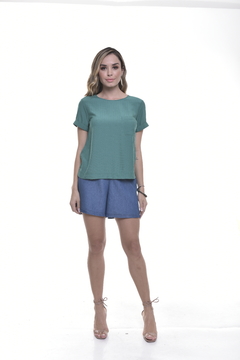 Blusa casual bolsinho - Bella Boneka