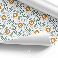 Papel estampado "Leoncitos"