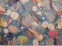 Papel estampado Caribe Celeste