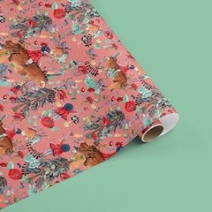 Papel estampado "Casilda rosa"