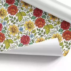 Papel estampado "Flores grandes"