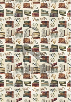 Papel estampado "Libros"