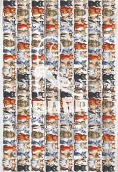 Papel estampado "Pandilla de gatos"