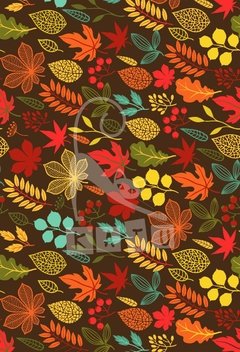 Papel estampado "Otoño de noche"