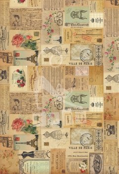 Papel estampado "Viejos tiempos"