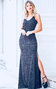 Vestido Longo De Lurex Luxo - comprar online