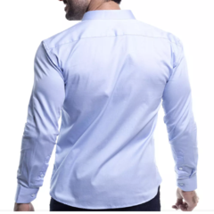 Camisa Masculina Basica Azul - comprar online
