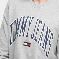 Moletom Tommy Jeans Cinza - comprar online